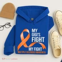 My Gigi's Fight My Fight Multiple Sclerosis Ms Warrior Gift Hoodie thumb 4