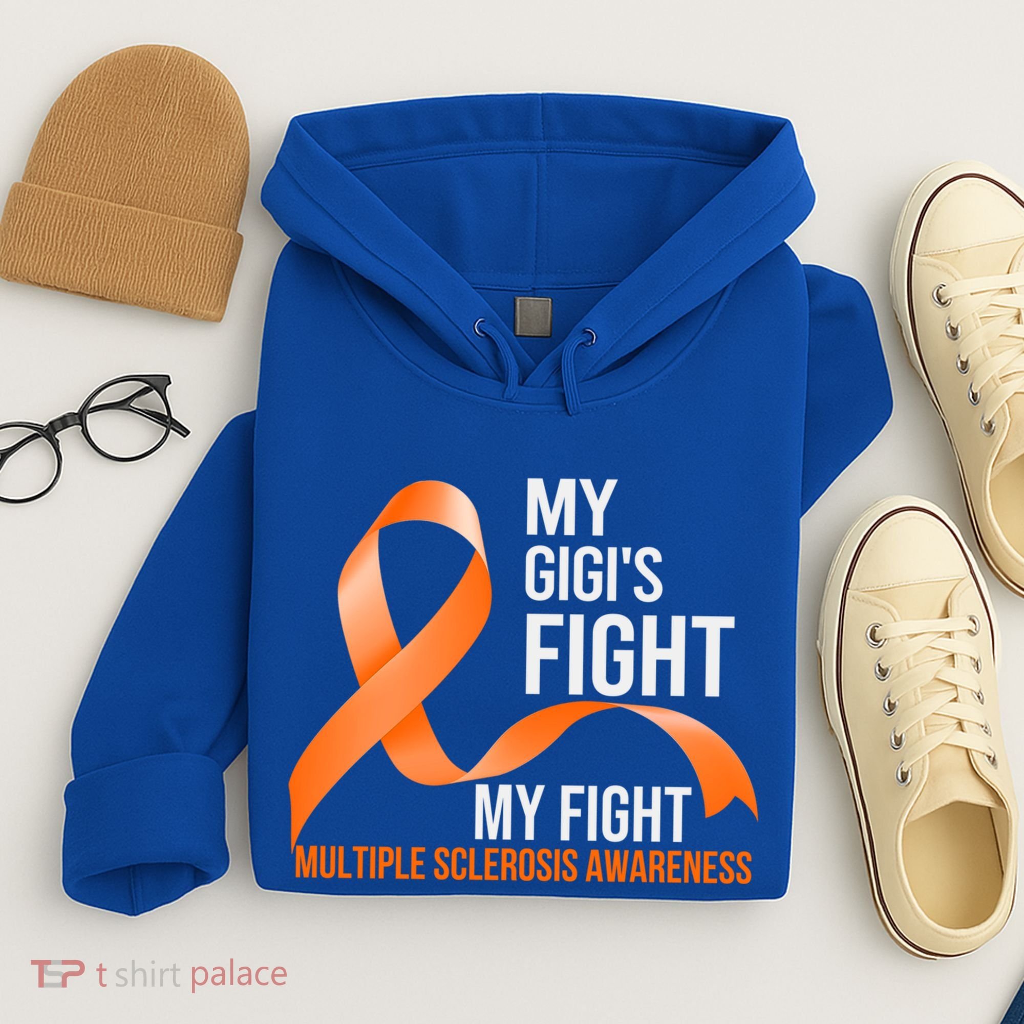 My Gigi's Fight My Fight Multiple Sclerosis Ms Warrior Gift Hoodie