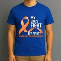 My Gigi's Fight My Fight Multiple Sclerosis Ms Warrior Gift T-Shirt thumb 3