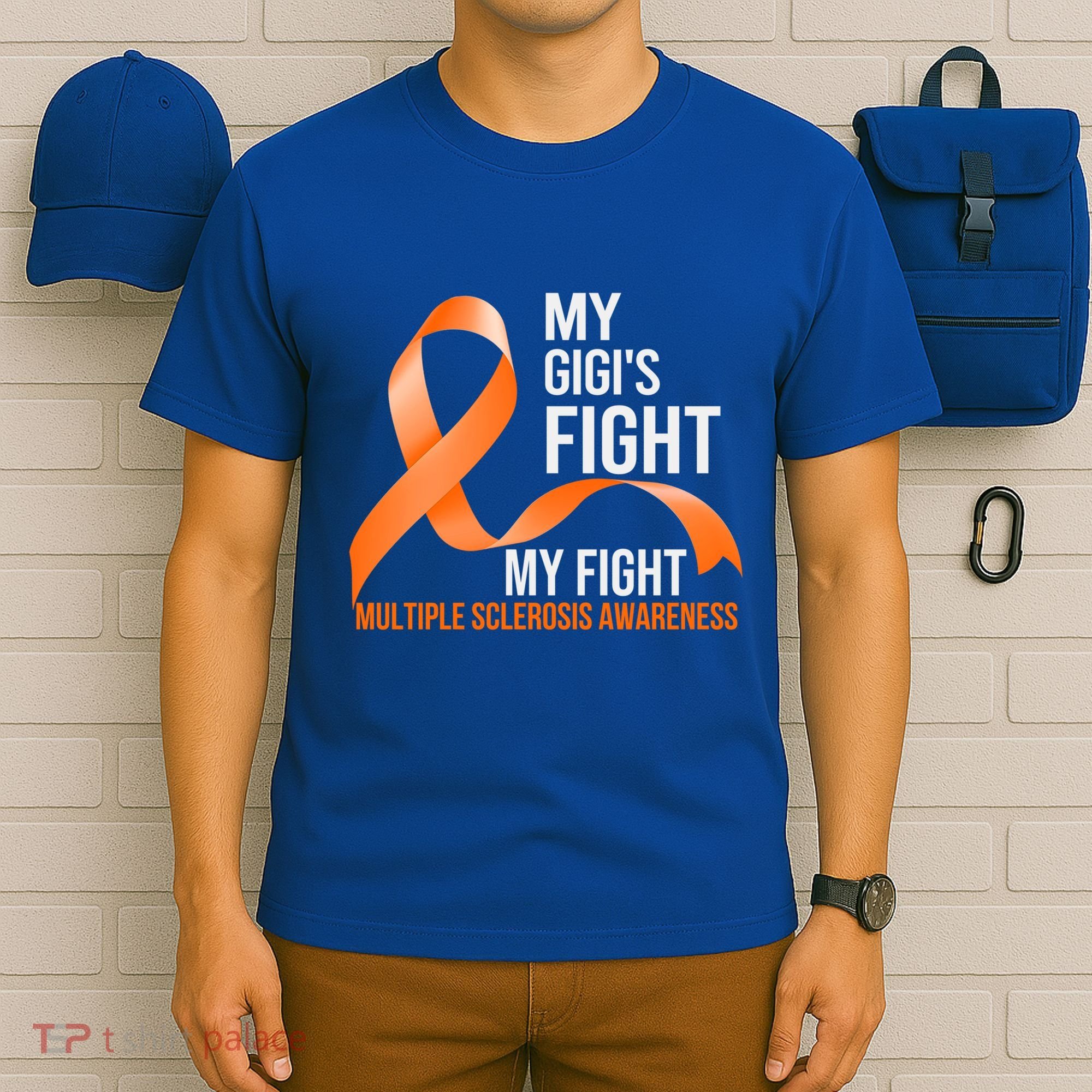 My Gigi's Fight My Fight Multiple Sclerosis Ms Warrior Gift T-Shirt