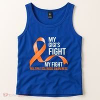 My Gigi's Fight My Fight Multiple Sclerosis Ms Warrior Gift Tank Top thumb 2