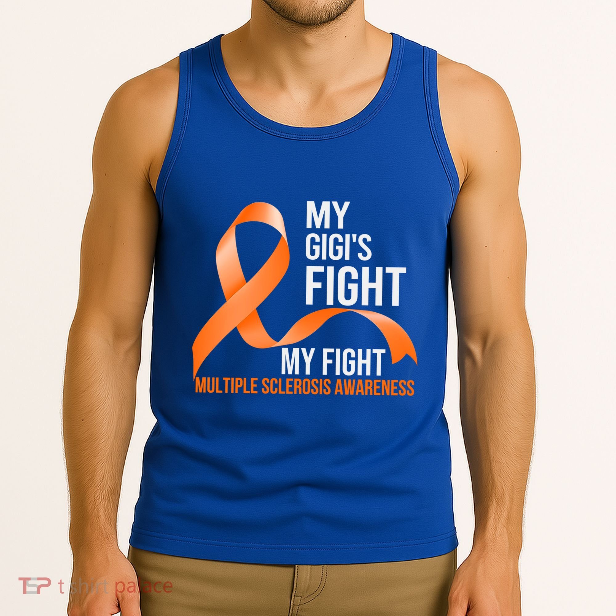 My Gigi's Fight My Fight Multiple Sclerosis Ms Warrior Gift Tank Top