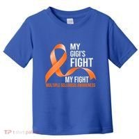 My Gigi's Fight My Fight Multiple Sclerosis Ms Warrior Gift Toddler T-Shirt thumb 0