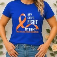 My Gigi's Fight My Fight Multiple Sclerosis Ms Warrior Gift Women's T-Shirt thumb 2
