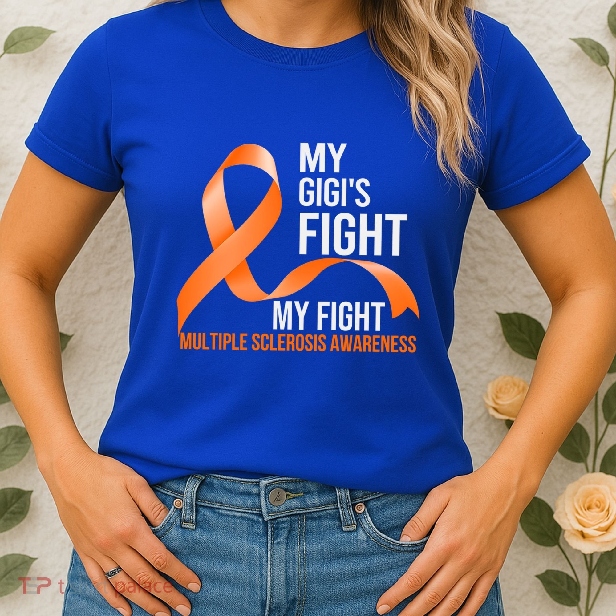 My Gigi's Fight My Fight Multiple Sclerosis Ms Warrior Gift Women's T-Shirt
