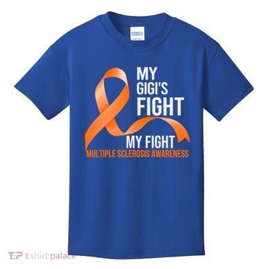 My Gigi's Fight My Fight Multiple Sclerosis Ms Warrior Gift Kids T-Shirt