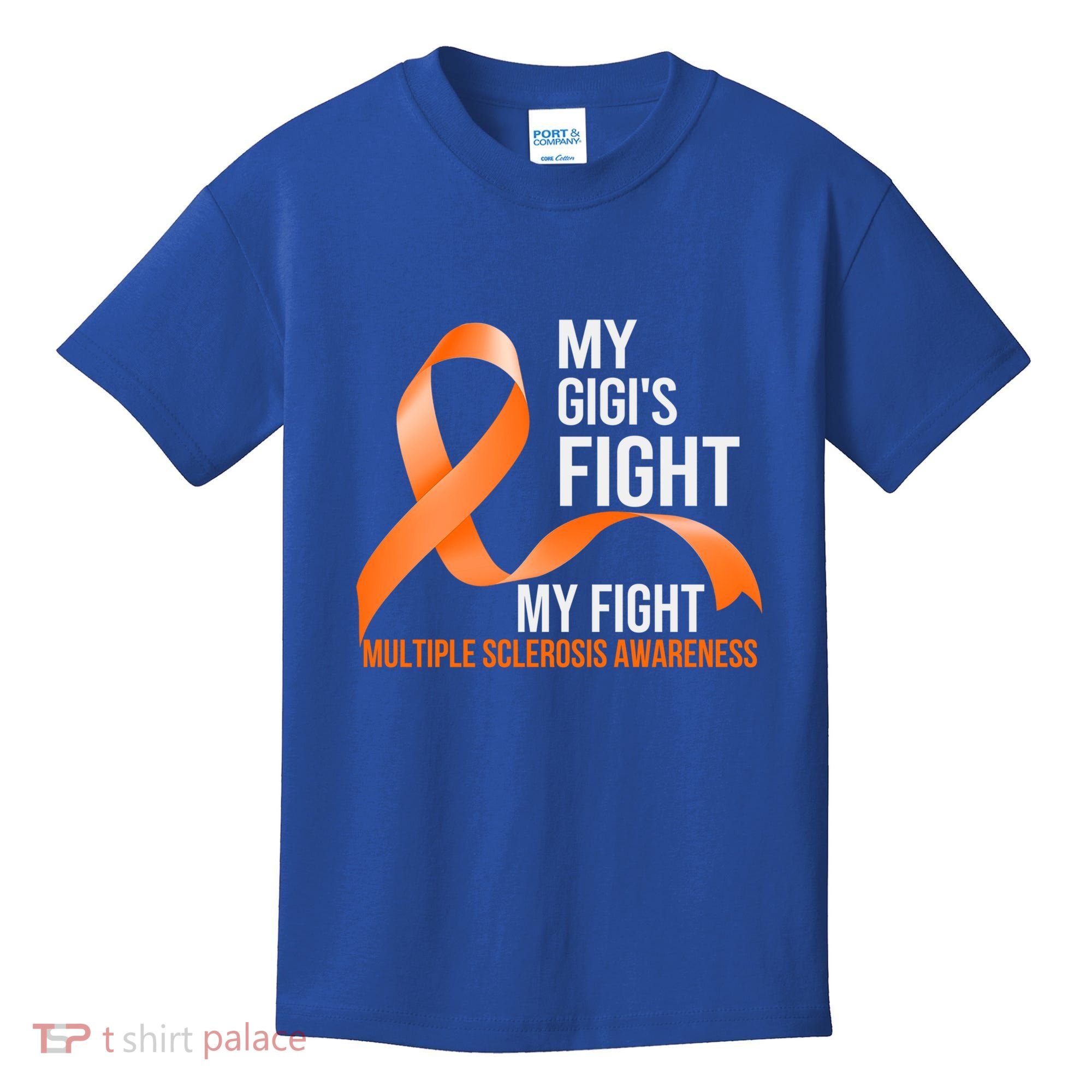 My Gigi's Fight My Fight Multiple Sclerosis Ms Warrior Gift Kids T-Shirt
