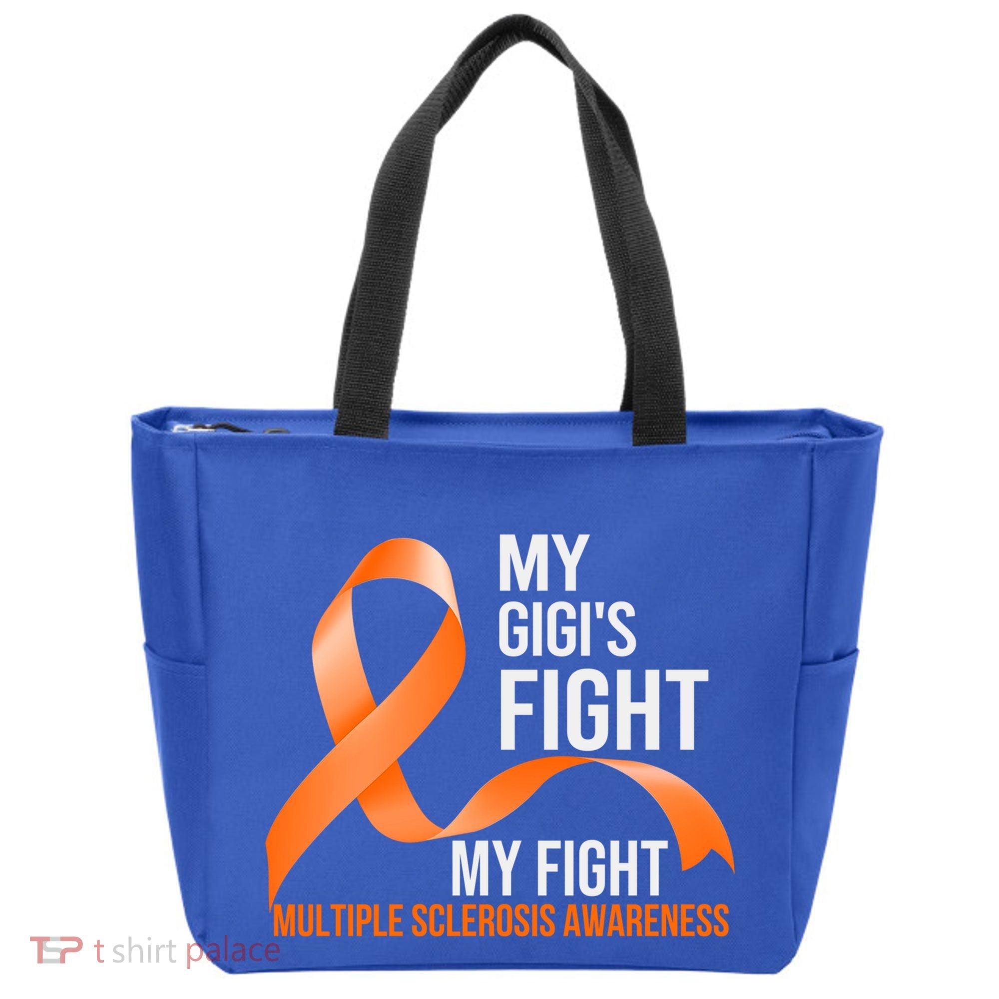 My Gigi's Fight My Fight Multiple Sclerosis Ms Warrior Gift Tote Bag