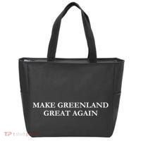 Make Greenland Great Again Green Tote Bag thumb 0