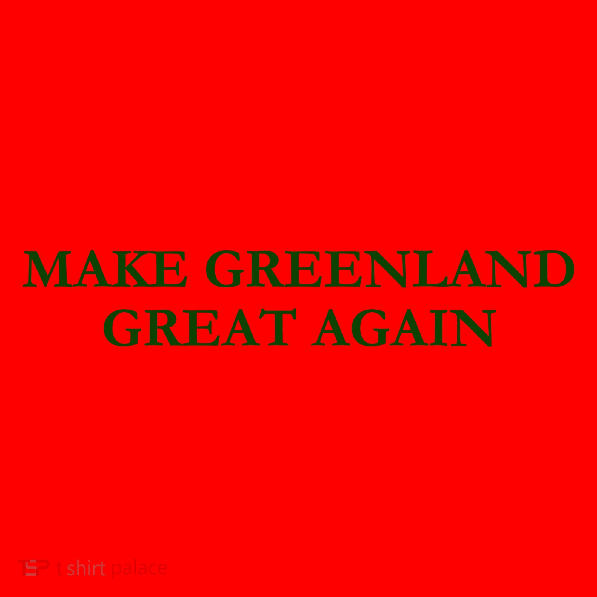 Make Greenland Great Again Green Santa Hat