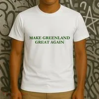 Make Greenland Great Again Green T-Shirt thumb 3