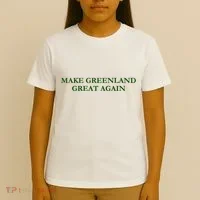 Make Greenland Great Again Green T-Shirt thumb 4