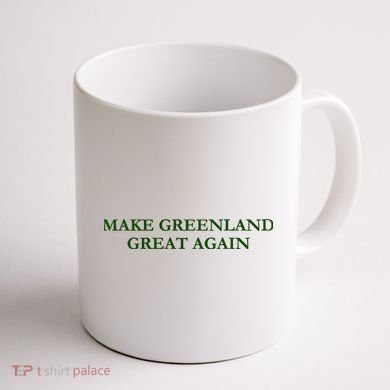 Make Greenland Great Again Green Coffee Mug back