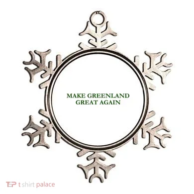 Make Greenland Great Again Green Ornament