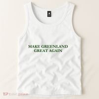 Make Greenland Great Again Green Tank Top thumb 2