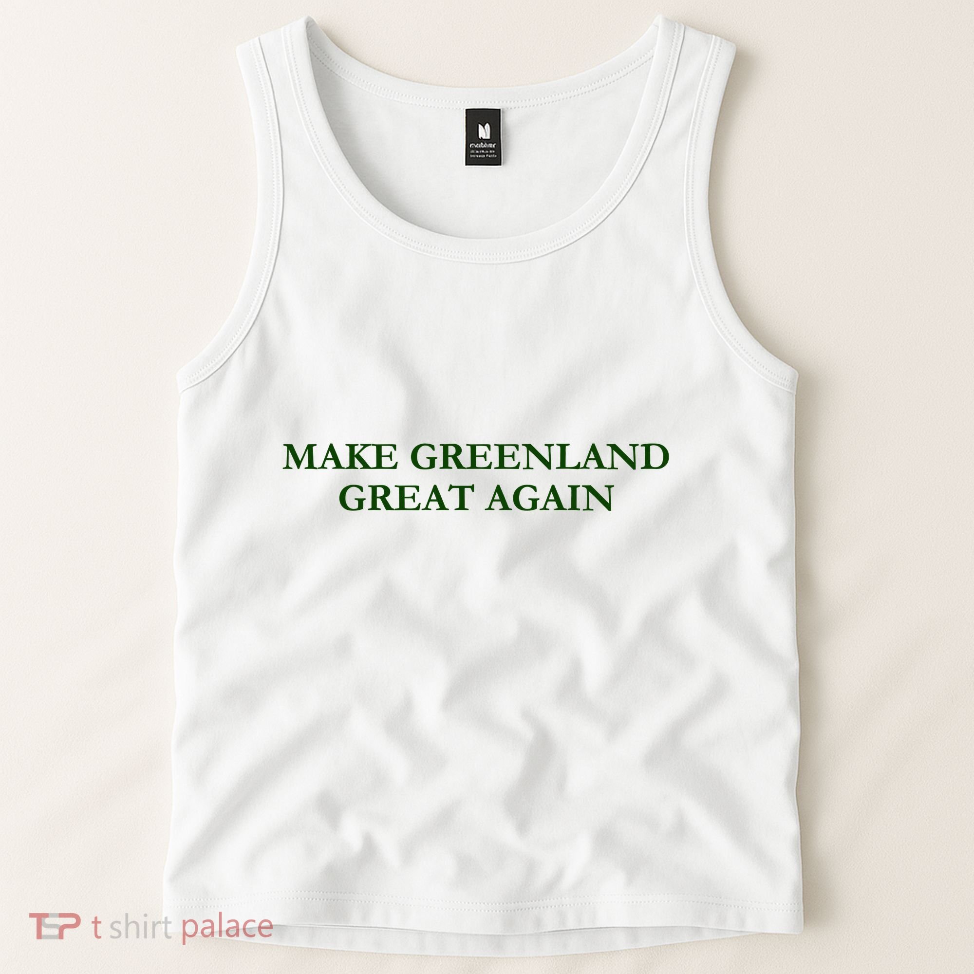 Make Greenland Great Again Green Tank Top