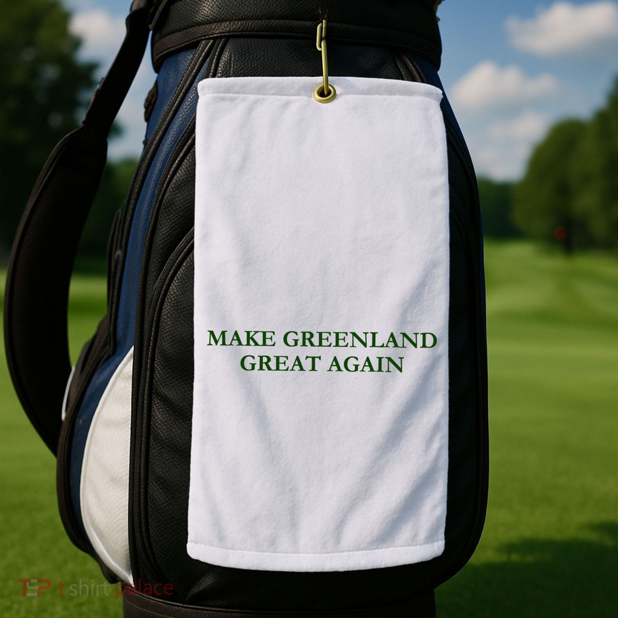 Make Greenland Great Again Green Golf Towel
