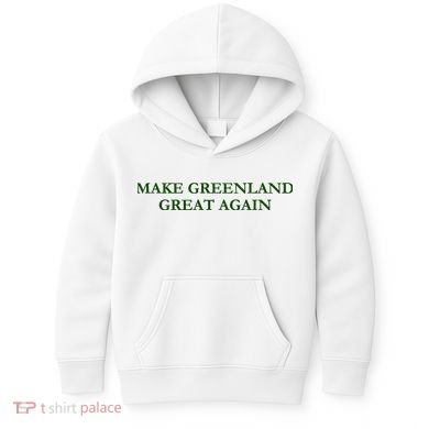Make Greenland Great Again Green Kids Hoodie