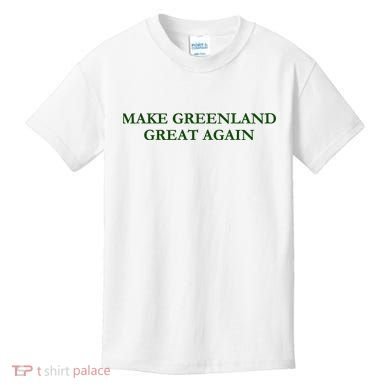 Make Greenland Great Again Green Kids T-Shirt