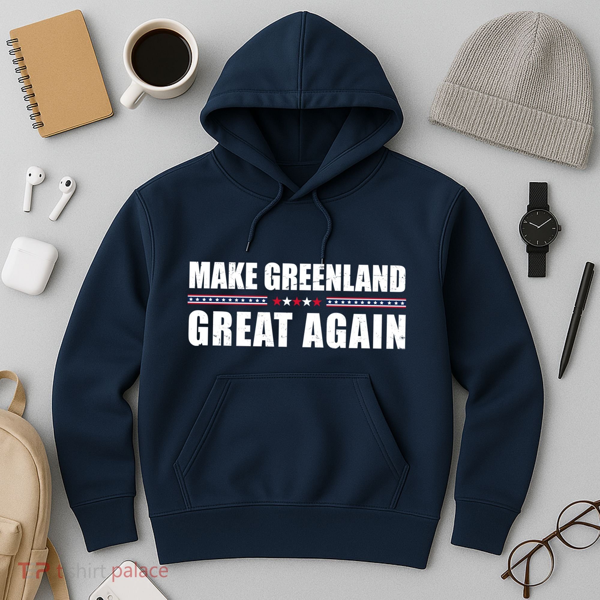 Make Greenland Great Again Funny Trump Hoodie