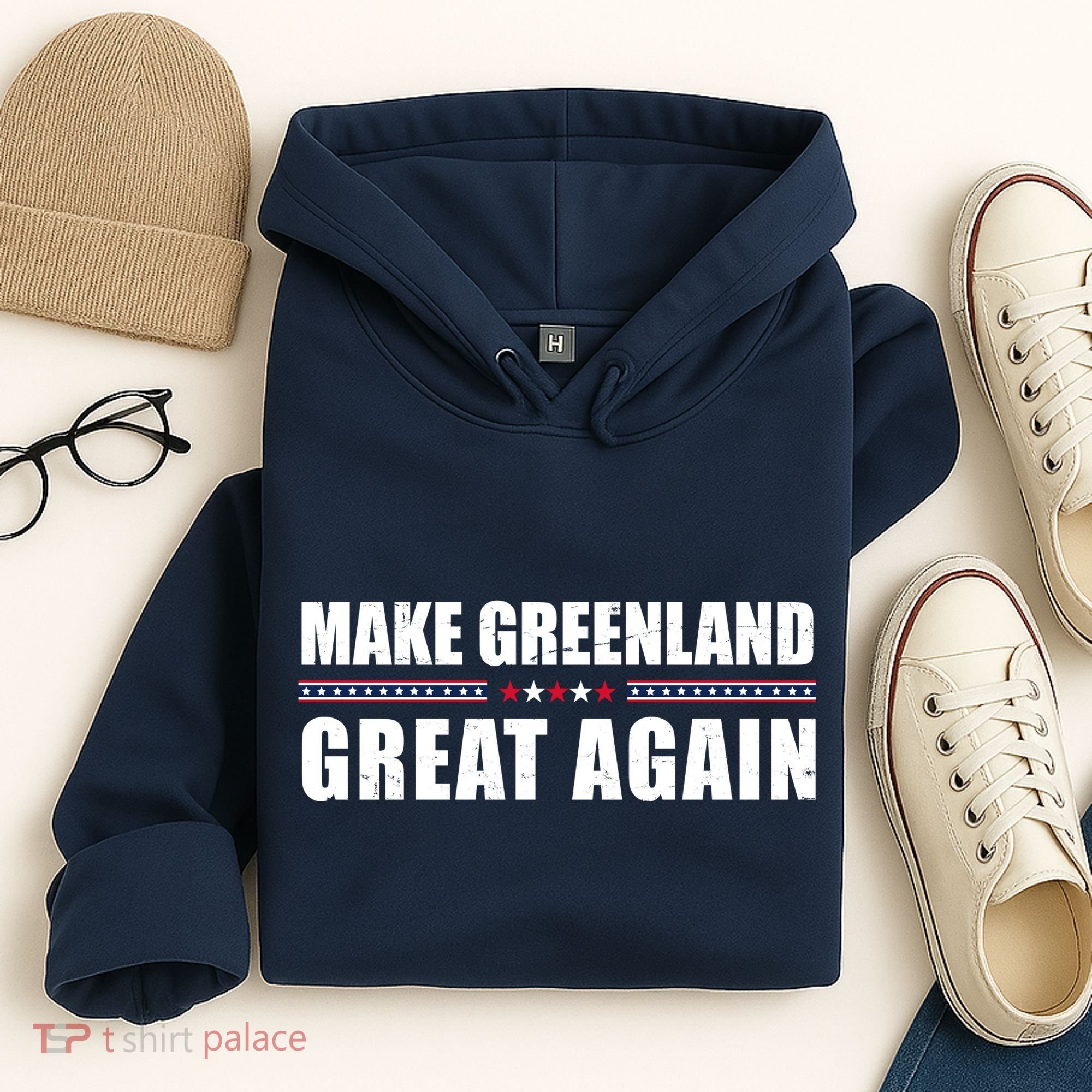 Make Greenland Great Again Funny Trump Hoodie