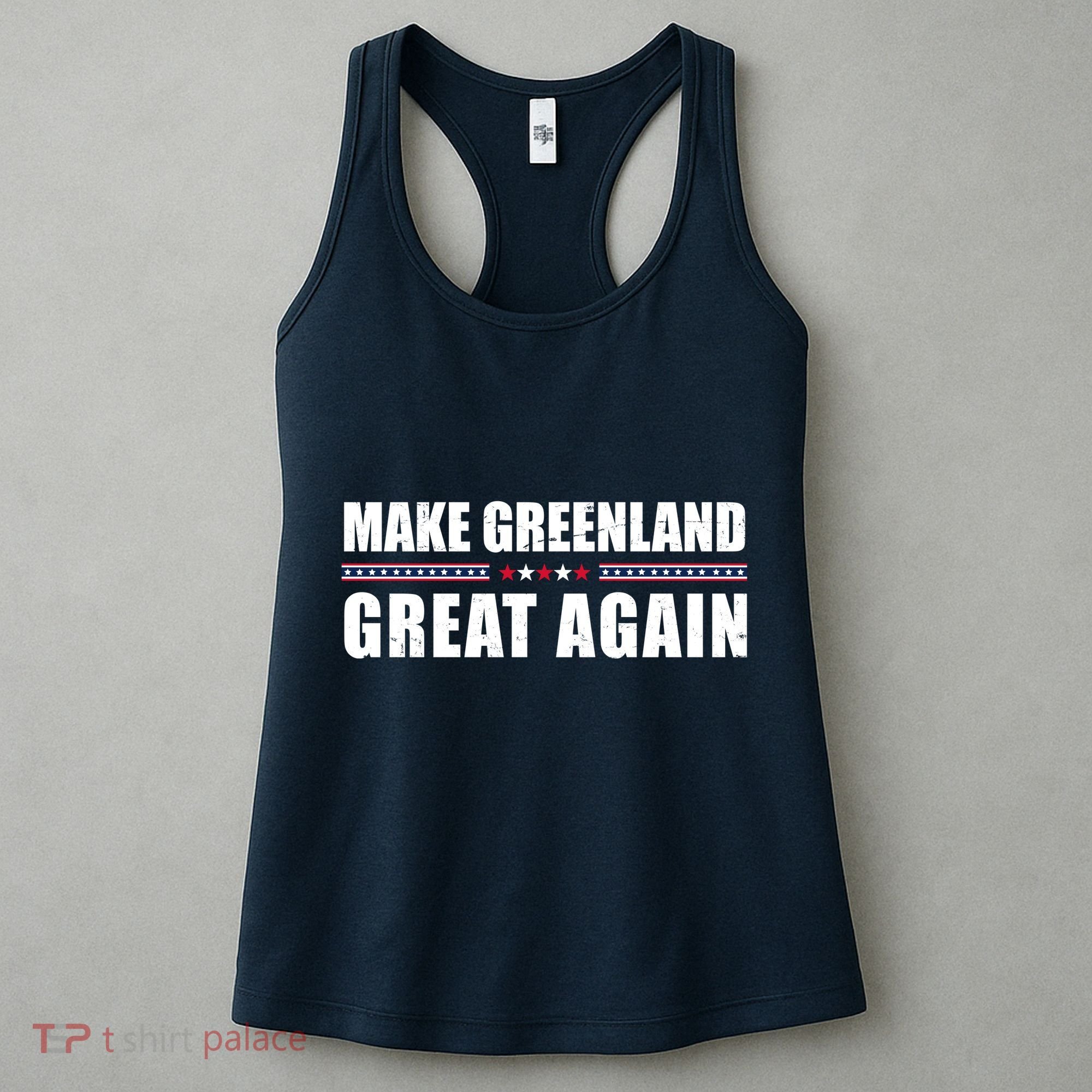 Make Greenland Great Again Funny Trump Women's Tank Top
