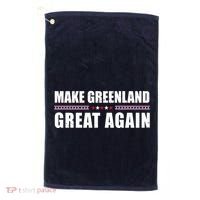 Make Greenland Great Again Funny Trump Golf Towel thumb 0
