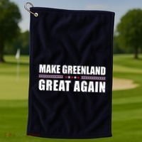 Make Greenland Great Again Funny Trump Golf Towel thumb 1