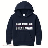Make Greenland Great Again Funny Trump Kids Hoodie thumb 0