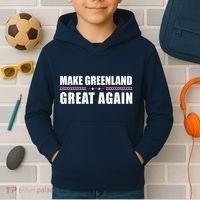 Make Greenland Great Again Funny Trump Kids Hoodie thumb 2