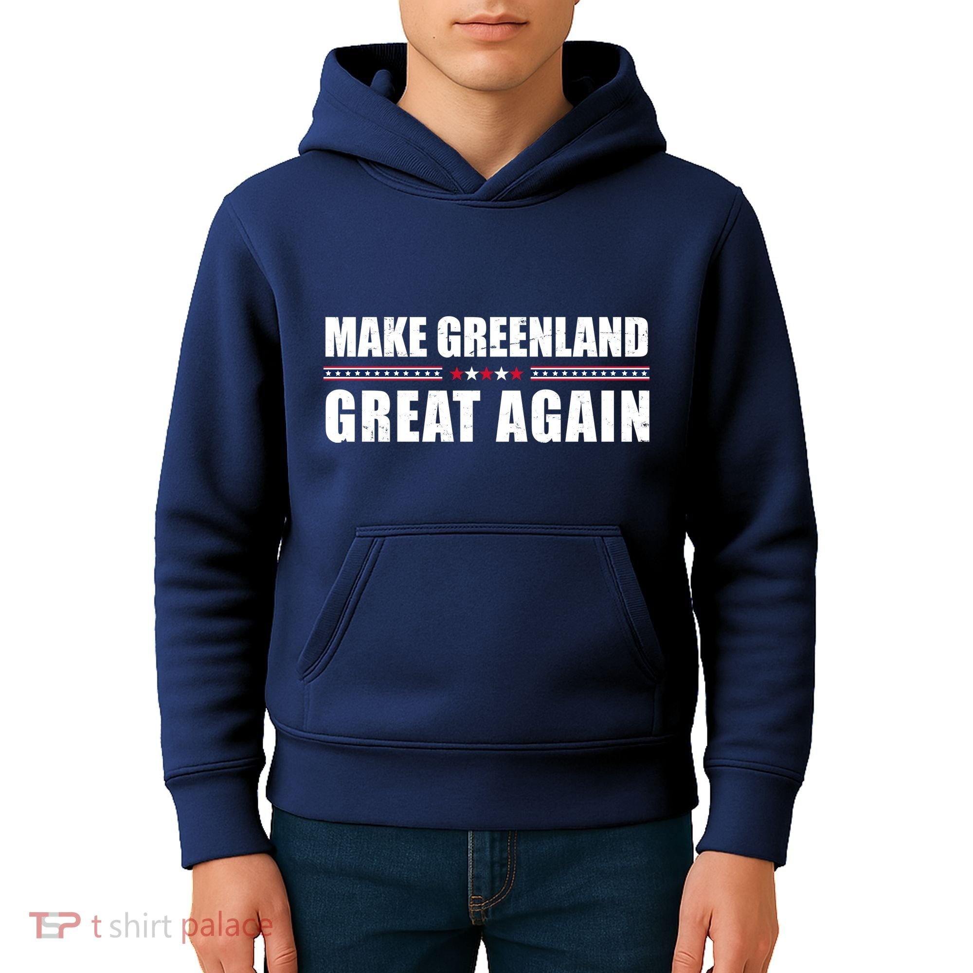 Make Greenland Great Again Funny Trump Kids Hoodie
