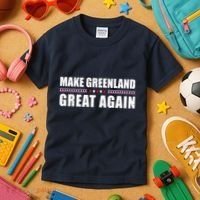 Make Greenland Great Again Funny Trump Kids T-Shirt thumb 3