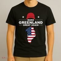 Make Greenland Great Again American Flag Trump T-Shirt thumb 3