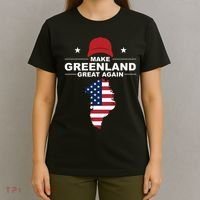 Make Greenland Great Again American Flag Trump T-Shirt thumb 4