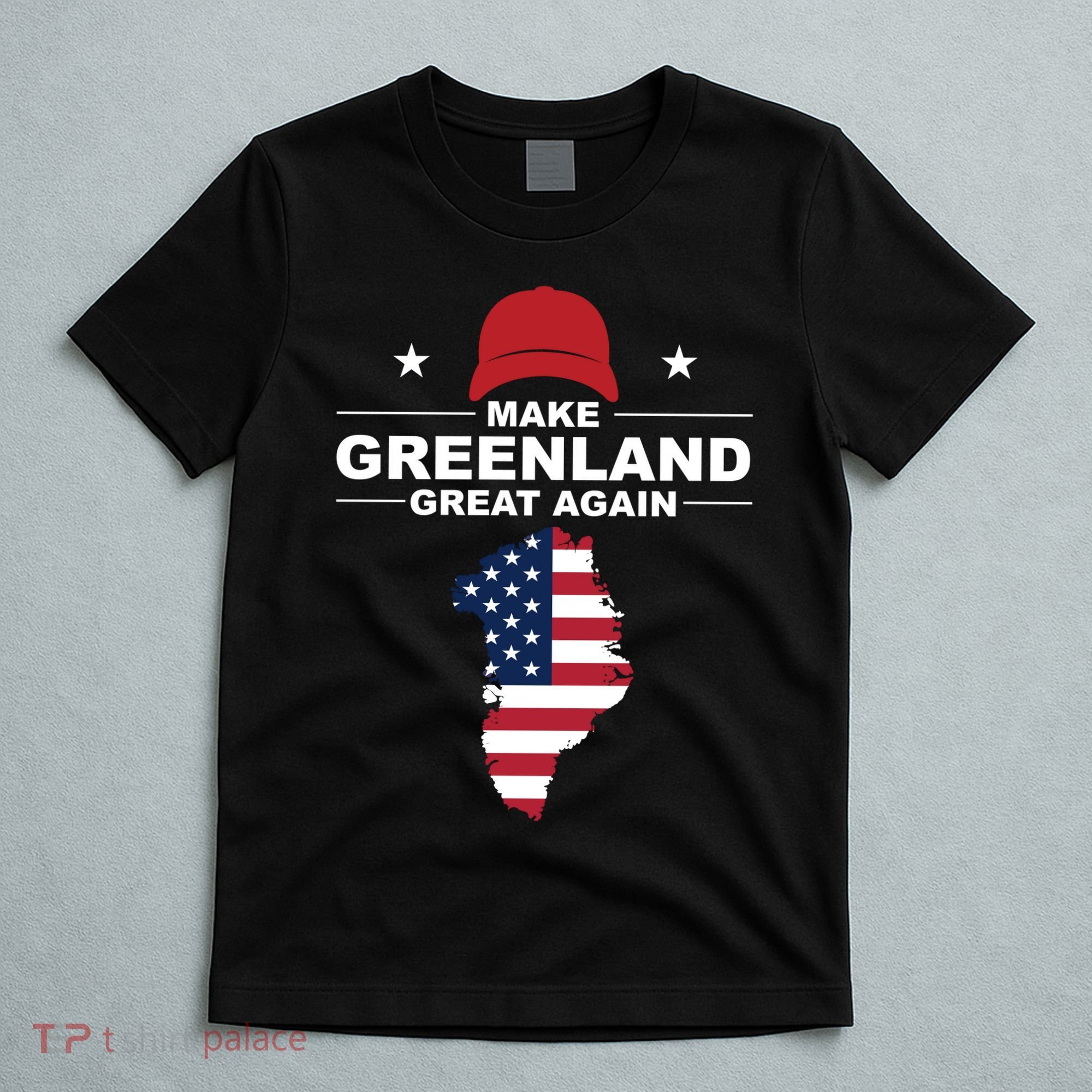 Make Greenland Great Again American Flag Trump T-Shirt