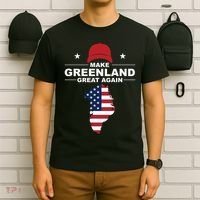 Make Greenland Great Again American Flag Trump T-Shirt thumb 6