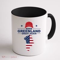 Make Greenland Great Again American Flag Trump Coffee Mug thumb 1