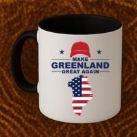 Make Greenland Great Again American Flag Trump Coffee Mug thumb 2