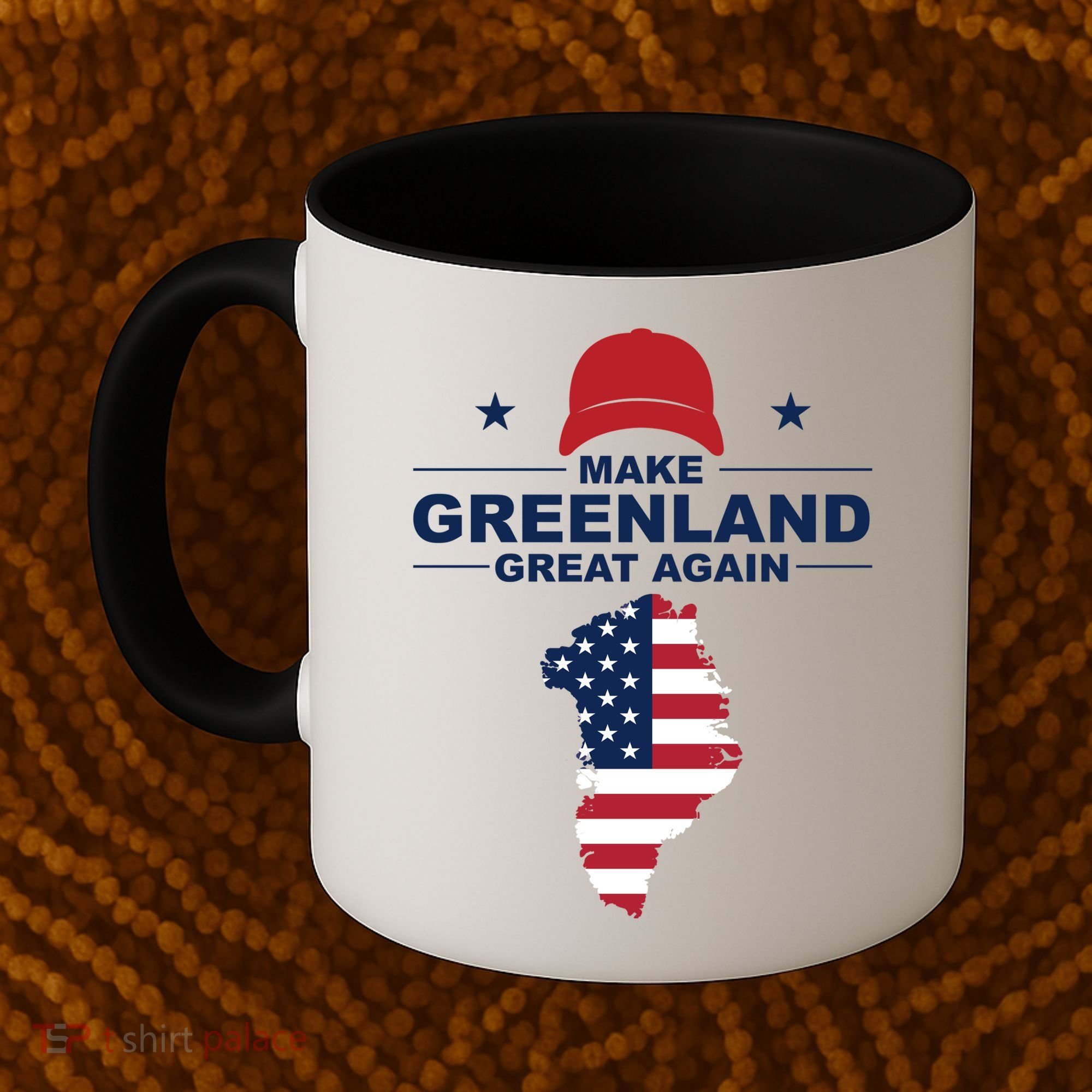 Make Greenland Great Again American Flag Trump Coffee Mug