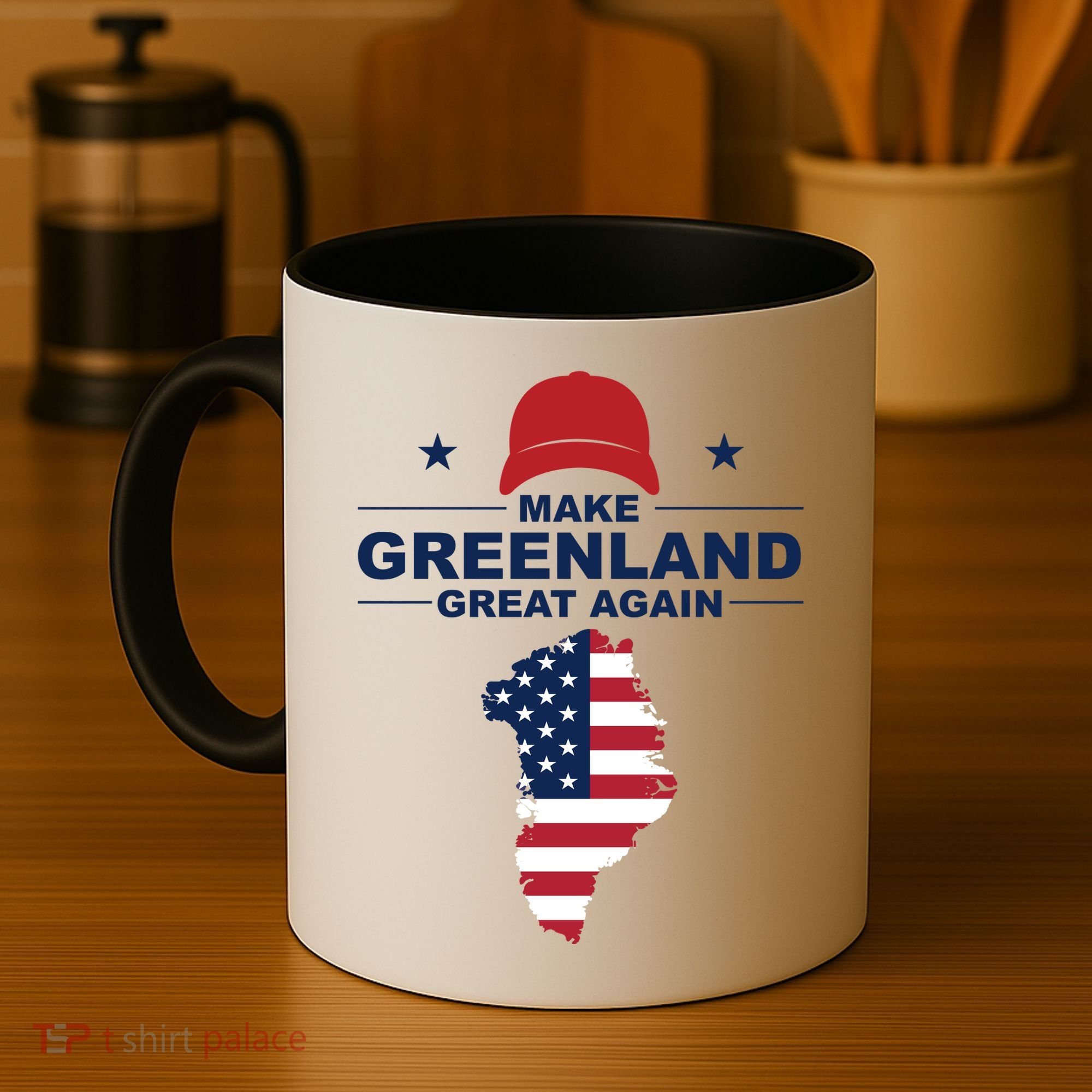 Make Greenland Great Again American Flag Trump Coffee Mug