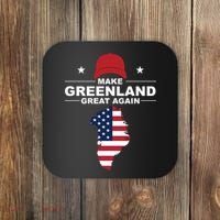 Make Greenland Great Again American Flag Trump Coaster thumb 0