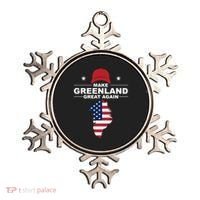 Make Greenland Great Again American Flag Trump Ornament thumb 0
