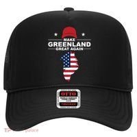 Make Greenland Great Again American Flag Trump Hat thumb 0