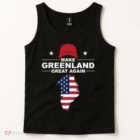 Make Greenland Great Again American Flag Trump Tank Top thumb 2