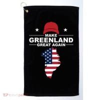 Make Greenland Great Again American Flag Trump Golf Towel thumb 0
