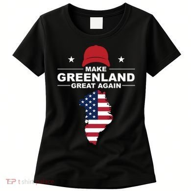 Make Greenland Great Again American Flag Trump Women's T-Shirt