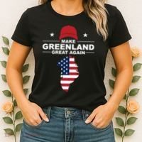 Make Greenland Great Again American Flag Trump Women's T-Shirt thumb 2