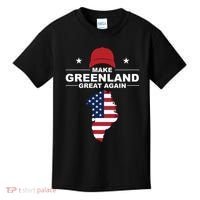 Make Greenland Great Again American Flag Trump Kids T-Shirt thumb 0