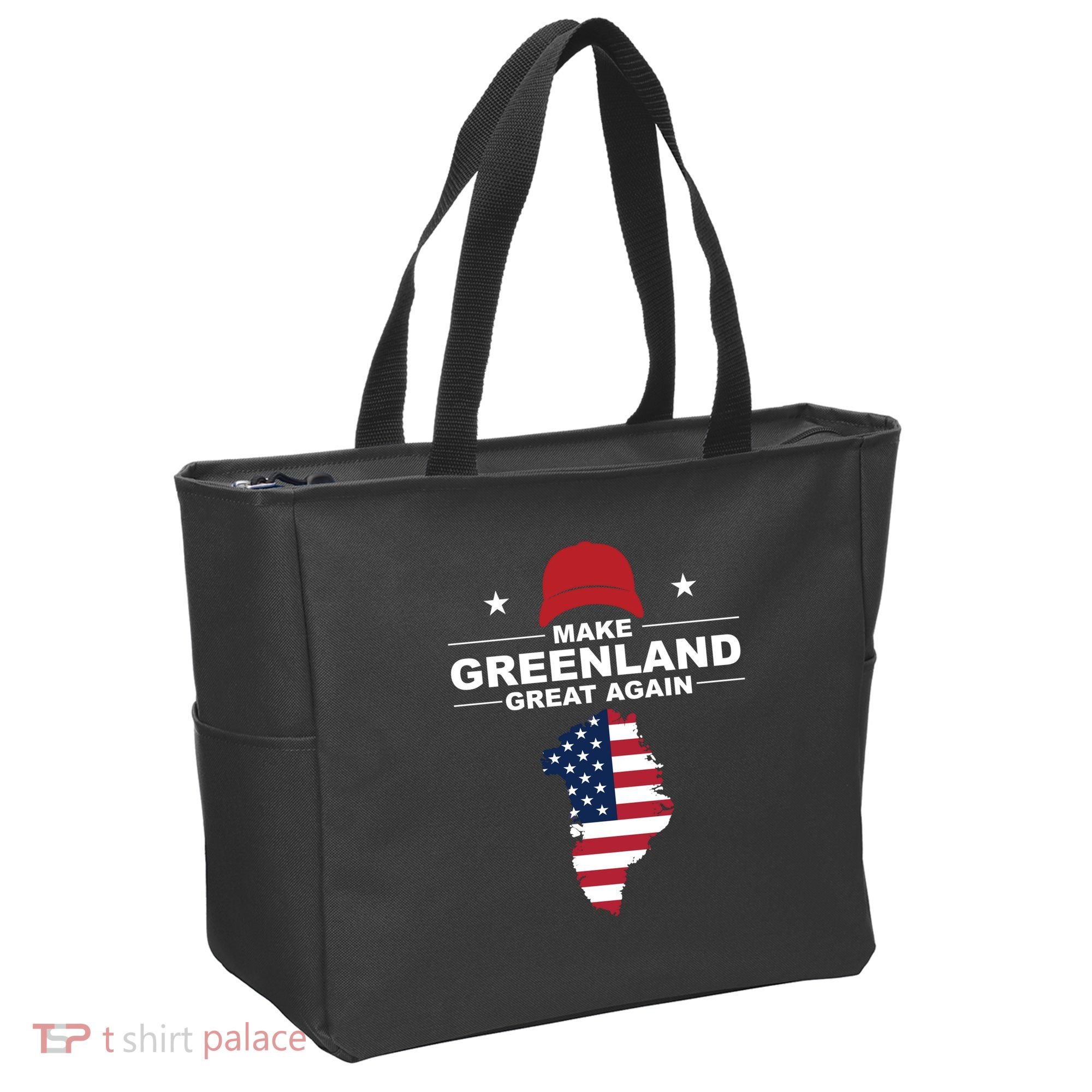 Make Greenland Great Again American Flag Trump Tote Bag