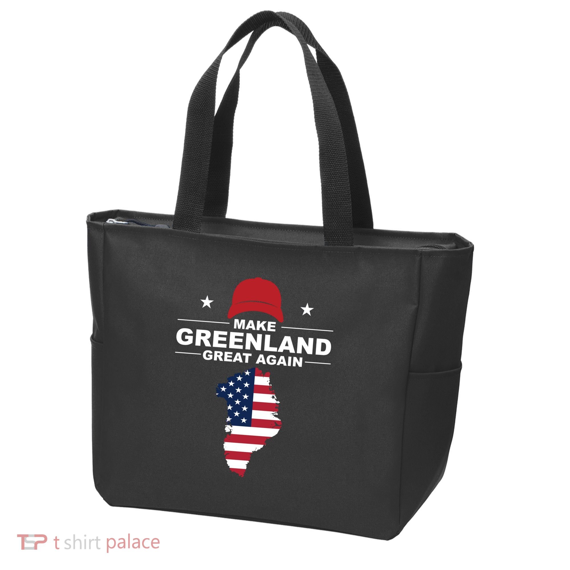 Make Greenland Great Again American Flag Trump Tote Bag